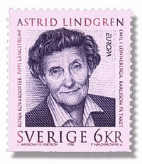 Astrid on a stamp