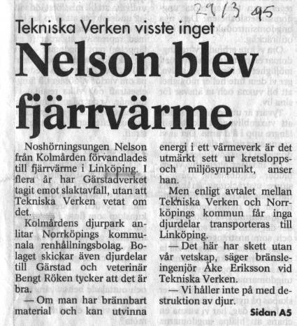 Tekniska verken visste inget Nelson blev fjärrvärme