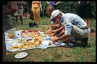 My father and Björn, preparing the picknick