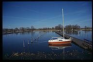 Lone sailboat, Stångån