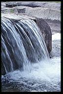 Close-up of stream in the dead fall, Storforsen