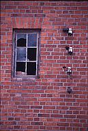 Window and insulators on old transformer station(?)