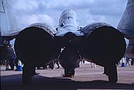 MiG-29, from behind