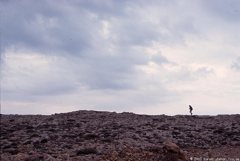 Dad on the rocks, near Agia Napa